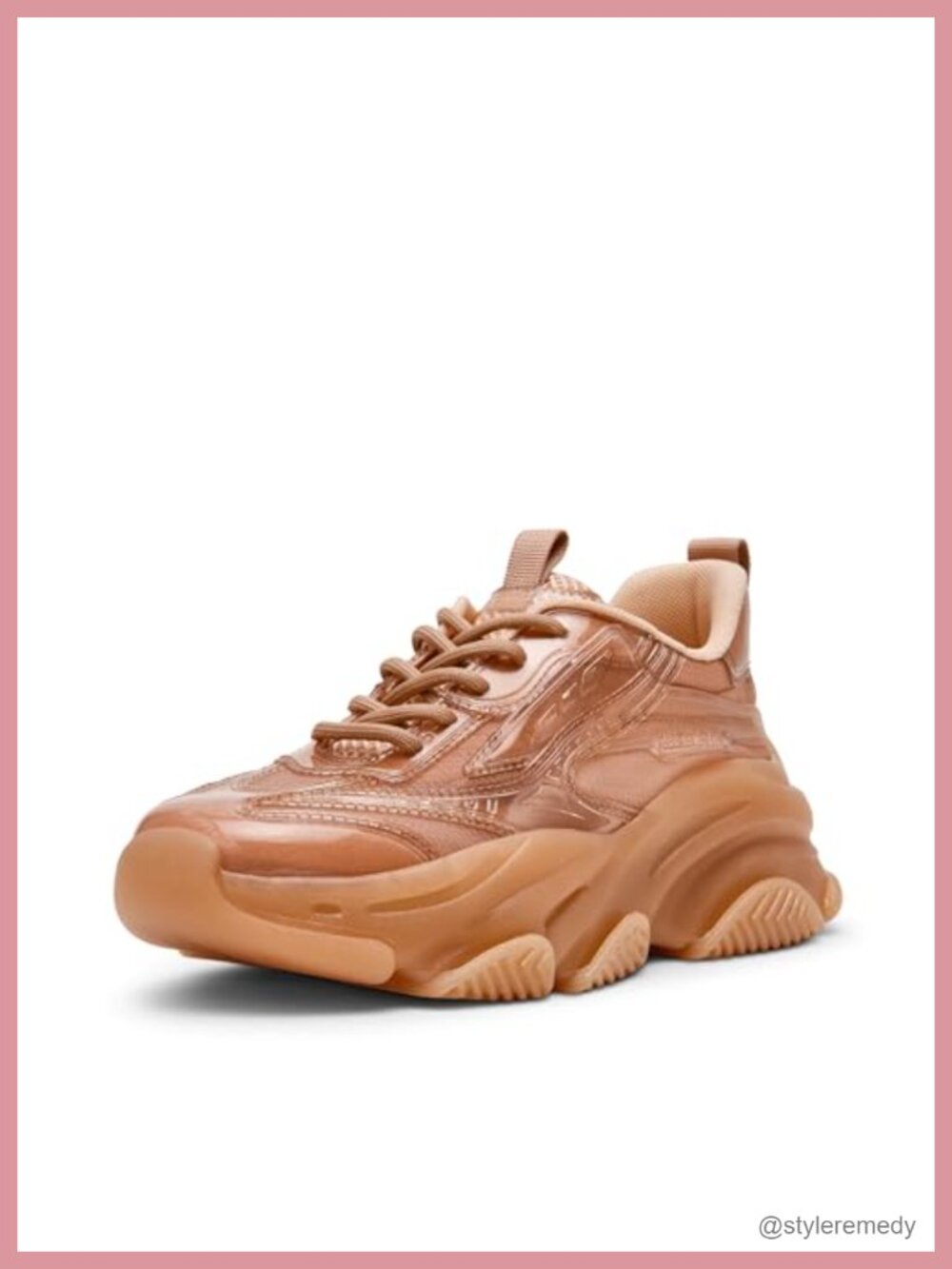 Platform Lace-Up Fashion Sneakers Round Toe Synthetic PU Casual Athletic Shoes